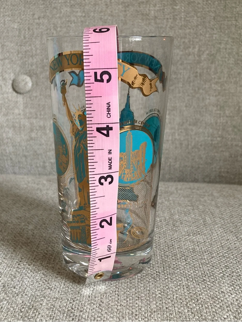 Vintage New York City Souvenir Highball glass